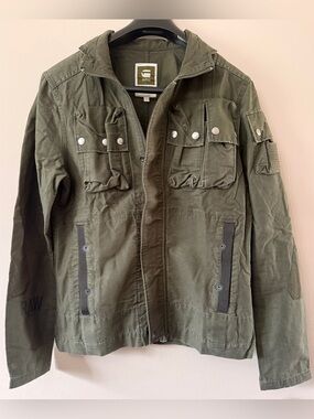 G-Star Military-Inspired Olive Green Utility Field Jacket(brand new)